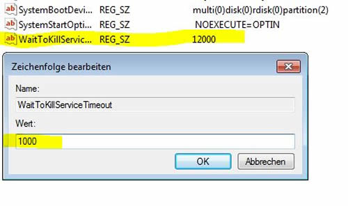 Abgestürtzte Programme schnell beenden Registry
