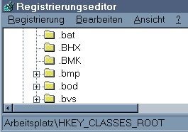 Registrierungseditor: HKEY_CLASSES_ROOT