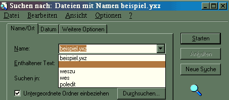 Suchen nach