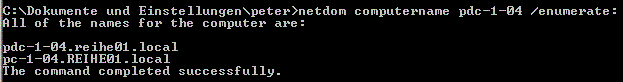 netdom Eingabeaufforderung