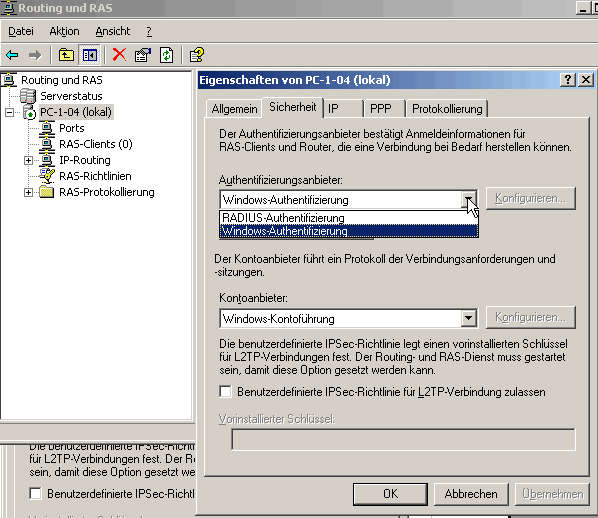 Routing und RAS