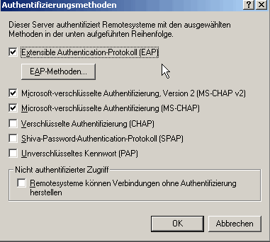 Authentifizierungsmethoden