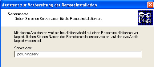 Assistent zur Vorbereitung der Remoteinstallation