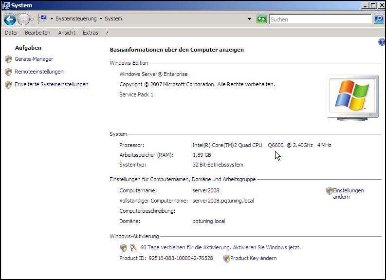Systeminformationen