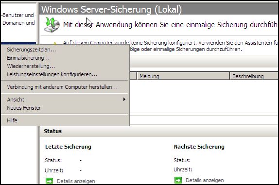 Windows Server-Sicherung
