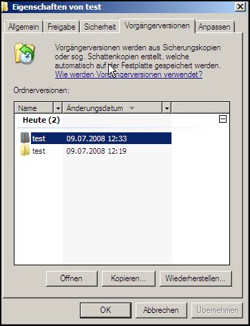 Ordnerversionen