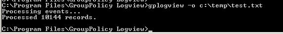 Group Policy Logview Eingabeaufforderung