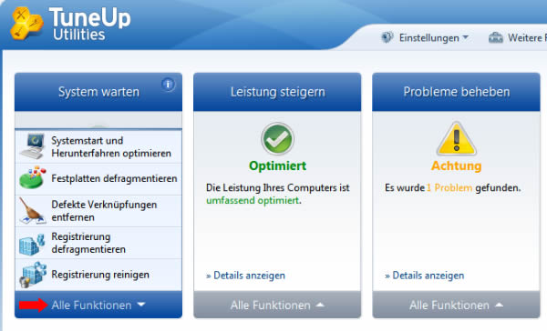 alle Funktionen