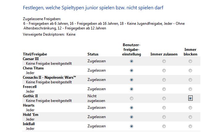 Spieltypen