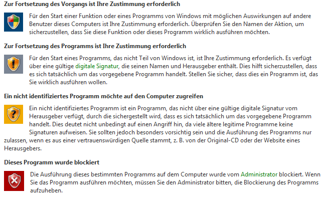 Benutzerkontensteuerung