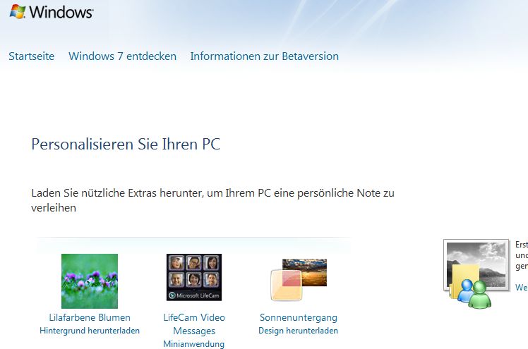 Windows personalisieren