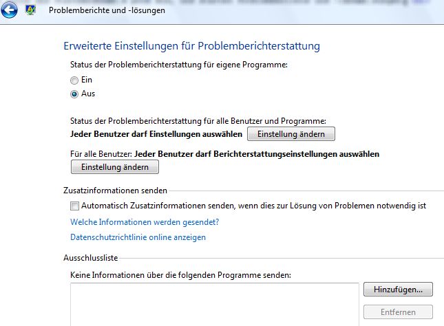 Problemberichte und -lösungen