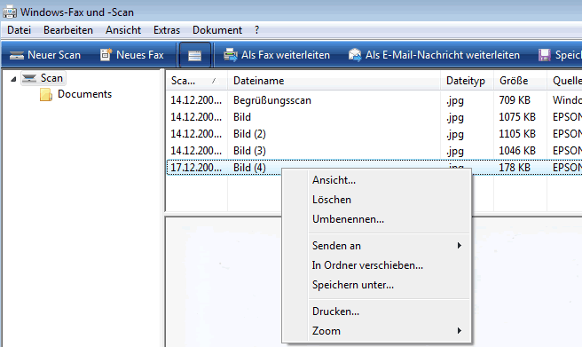 Fax und Scan-bearbeiten