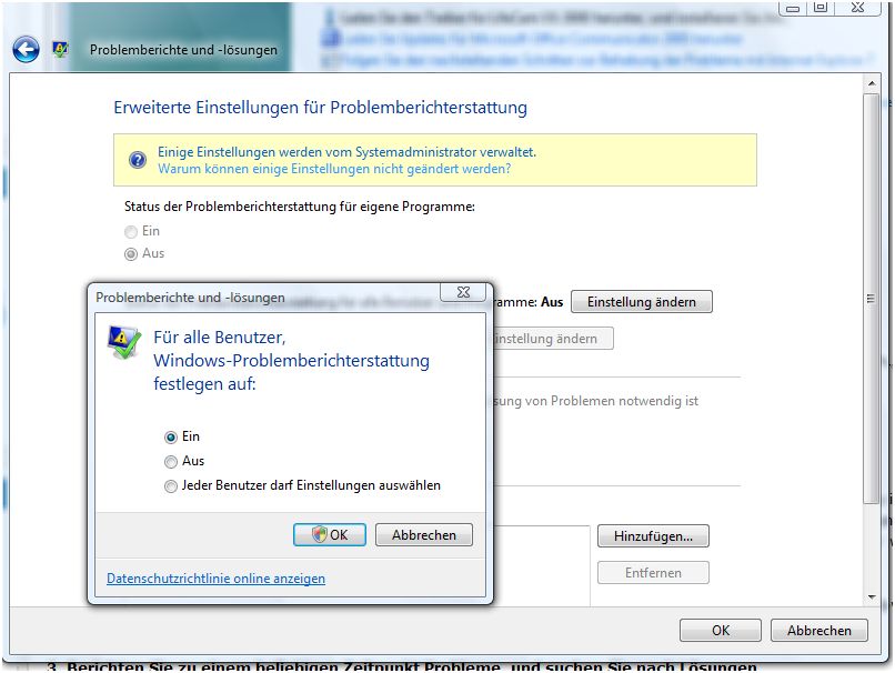 Problembericht