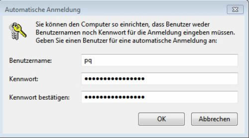Automatische Anmeldung