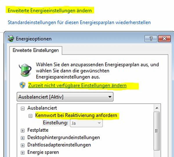 Bildschirm sperren