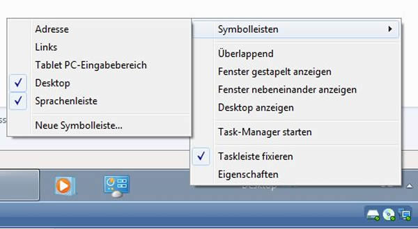Schnellstartleiste