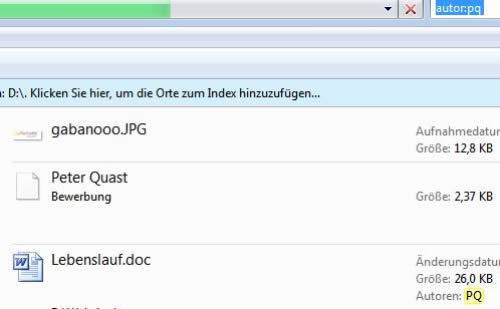 Bessere Suche im Explorer