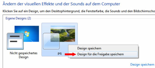 Design austauschen