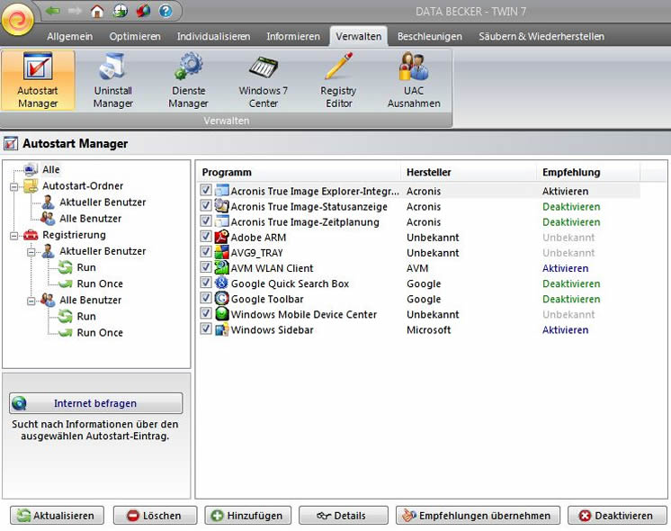 Twin 7 - Autostart Manager