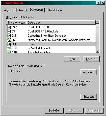 Dateitypen