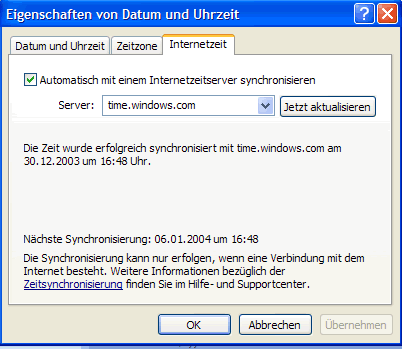 Internetzeitserver