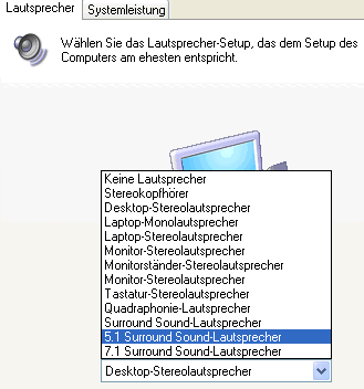 Lautsprecher einstellen