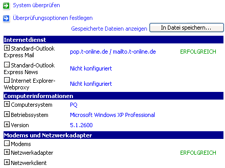Netzwerkdiagnose