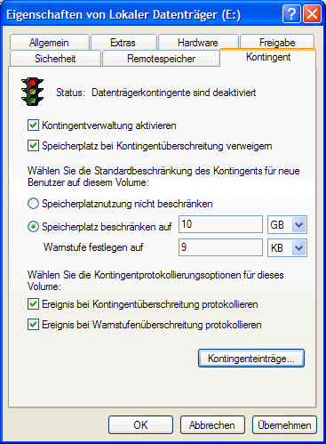 Eigenschaften von Datenträger