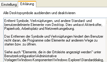 Gruppenrichtlinie-Erklärung